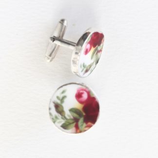 Rose China Cufflinks